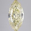 4.09 Ct. Fancy Yellow Marquise Lab Grown Diamond