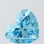 0.99 Ct. Fancy Vivid Blue Heart Lab Grown Diamond