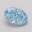 1.04 Ct. Fancy Vivid Blue Oval Lab Grown Diamond