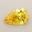 0.75 Ct. Fancy Vivid  Yellow Pear Lab Grown Diamond