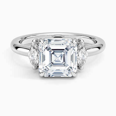 Sasha Three Stone Marquise Diamond Ring