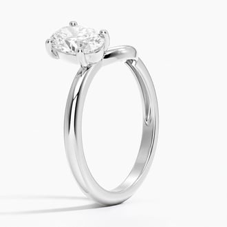 Oval Lab Diamond Toi Et Moi Nesting Ring (1 ct. tw.) in 14K White Gold