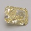 3.19 Ct. Fancy Vivid Yellow Radiant Lab Grown Diamond