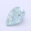 1.65 Ct. Fancy Vivid  Green Pear Lab Grown Diamond