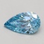 0.55 Ct. Fancy Vivid Blue Pear Lab Grown Diamond