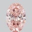 3.06 Ct. Fancy Vivid  Pink Oval Lab Grown Diamond