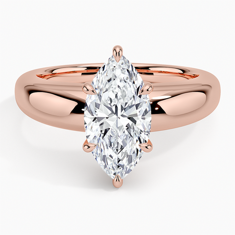 14K Rose Gold Adrian Solitaire Ring