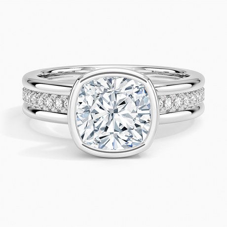 Platinum Sofia Triple Band Diamond Ring (1/4 ct. tw.)