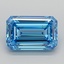 2.99 Ct. Fancy Vivid  Blue Emerald Lab Grown Diamond
