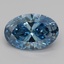 3.09 Ct. Fancy Vivid Blue Oval Lab Grown Diamond