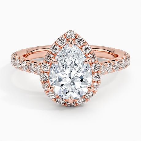 14K Rose Gold Estelle Halo Diamond Ring (3/4 ct. tw.)