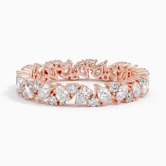 Olivetta Eternity Lab Diamond Ring in 14K Rose Gold