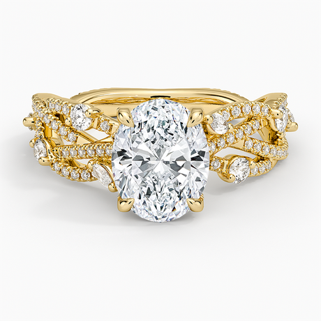 18K Yellow Gold Grand Secret Garden Diamond Ring
