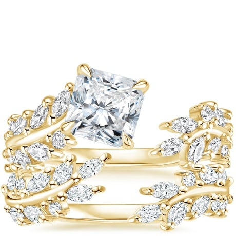 18K Yellow Gold Sweeping Ivy Diamond Bridal Set (1 ct. tw.)