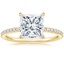 18K Yellow Gold Perfect Fit Three-Quarter Diamond Ring (1/4 ct. tw.), smalltop view