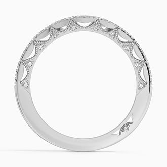 Tacori Lunetta Crescent Contoured Diamond Ring (1/5 ct. tw.) in 18K White Gold