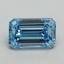 1.28 Ct. Fancy Vivid Blue Emerald Lab Grown Diamond