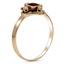The Kirsi Ring, smalltop view on a hand