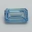 0.94 Ct. Fancy Intense Blue Emerald Lab Grown Diamond