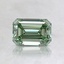 0.72 Ct. Fancy Intense Pacific Green Emerald Lab Grown Diamond