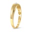 The Francyne Ring, smalltop view on a hand