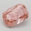 0.90 Ct. Fancy Vivid Pink Cushion Lab Grown Diamond