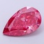 1.62 Ct. Fancy Vivid  Pink Pear Lab Grown Diamond