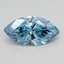 0.87 Ct. Fancy Vivid Blue Marquise Lab Grown Diamond