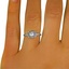 The Fifi Ring, smalltop view on a hand