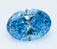 1.51 Ct. Fancy Vivid  Blue Oval Lab Grown Diamond