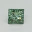 1.02 Ct. Fancy Vivid Pacific Green Princess Lab Grown Diamond