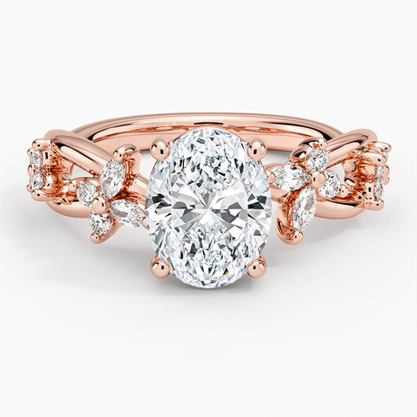 14K Rose Gold Secret Garden Butterfly Diamond Ring (1/4 ct. tw.)