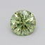 0.27 Ct. Fancy Vivid  Green Round Lab Grown Diamond