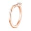 14K Rose Gold Lunette Diamond Ring (1/10 ct. tw.), smallside view