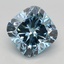 2.58 Ct. Fancy Intense Blue Cushion Lab Grown Diamond