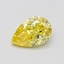 2.01 Ct. Fancy Vivid Yellow Pear Lab Grown Diamond