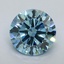3.01 Ct. Fancy Vivid Blue Round Lab Grown Diamond