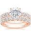 14KR Moissanite Ellora Diamond Bridal Set, smalltop view