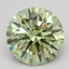 2.08 Ct. Fancy Vivid  Green Round Lab Grown Diamond