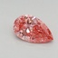 0.47 Ct. Fancy Vivid Pink Pear Lab Grown Diamond