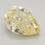 1.32 Ct. Fancy Intense Yellow Pear Lab Grown Diamond