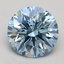 1.55 Ct. Fancy Intense Blue Round Lab Grown Diamond