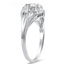 The Tammi Ring, smalltop view on a hand