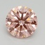 2.50 Ct. Fancy Intense Pink Round Lab Grown Diamond