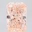 2.04 Ct. Fancy Intense Orangy Pink Radiant Lab Grown Diamond
