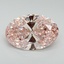 5.35 Ct. Fancy Vivid Pink Oval Lab Grown Diamond