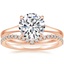 14K Rose Gold Muse Ring with Flair Diamond Ring (1/6 ct. tw.)