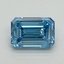 5.14 Ct. Fancy Vivid Blue Emerald Lab Grown Diamond