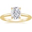 18K Yellow Gold Petite Elodie 1.5mm Ring, smalltop view