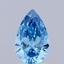 0.99 Ct. Fancy Vivid Blue Pear Lab Grown Diamond